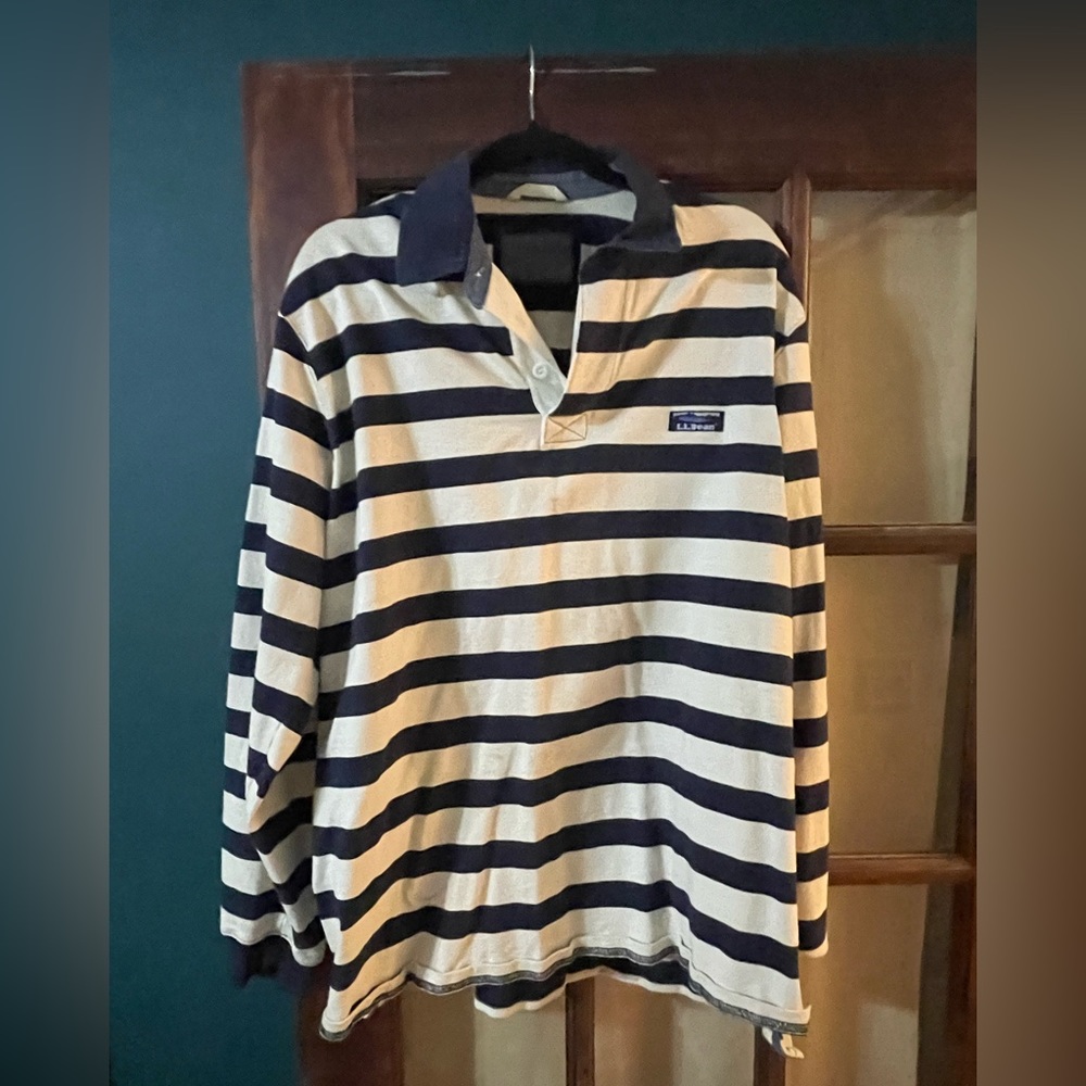 LLBean rugby jersey type shirt
